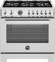 Bertazzoni Professional Series 36" Fingerprint Resistant Stainless Steel Pro Style Gas Range-0