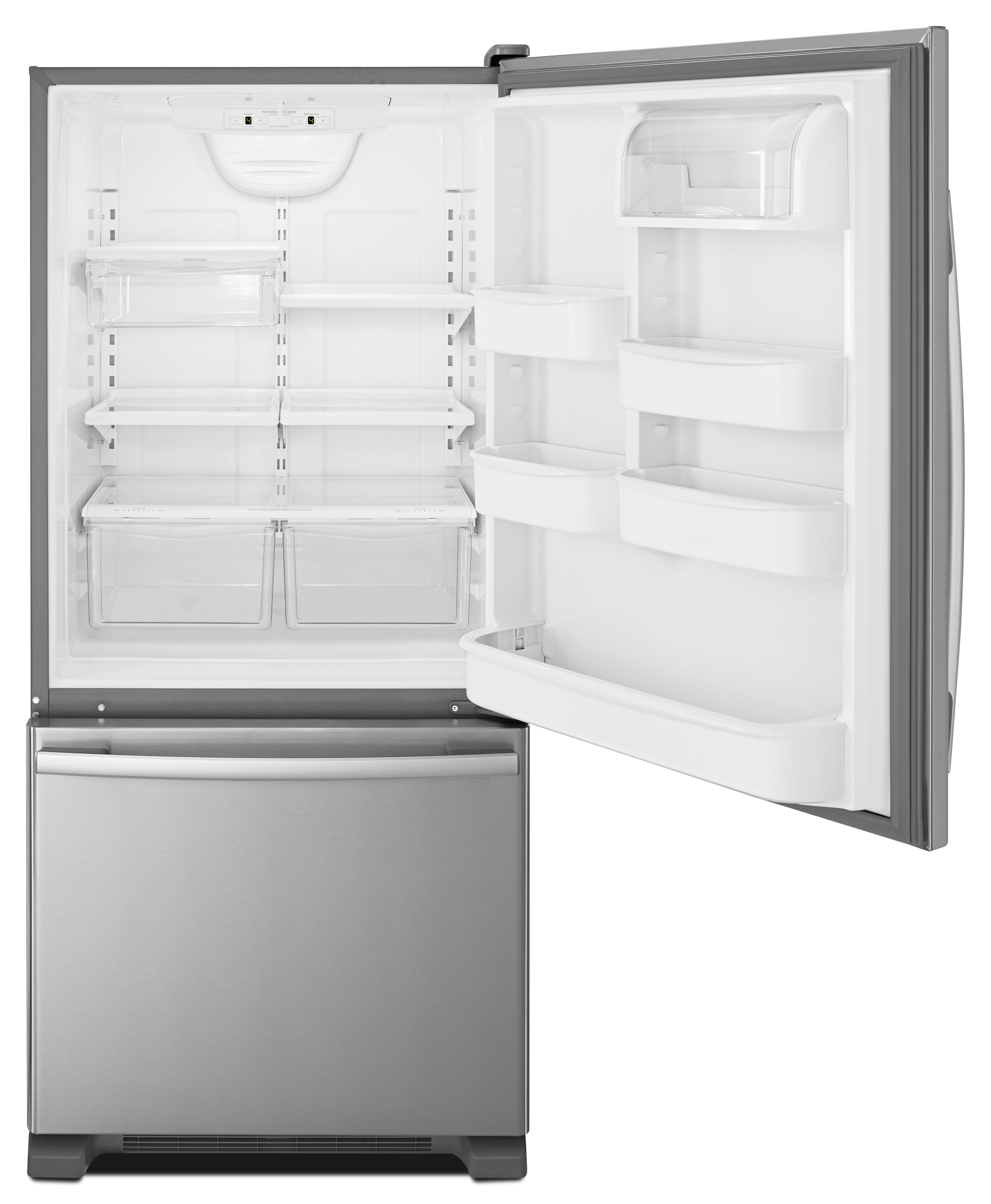 Amana 30 in. 18.7 Cu. Ft. Stainless Steel Bottom Freezer Refrigerator - Thumbnail 4