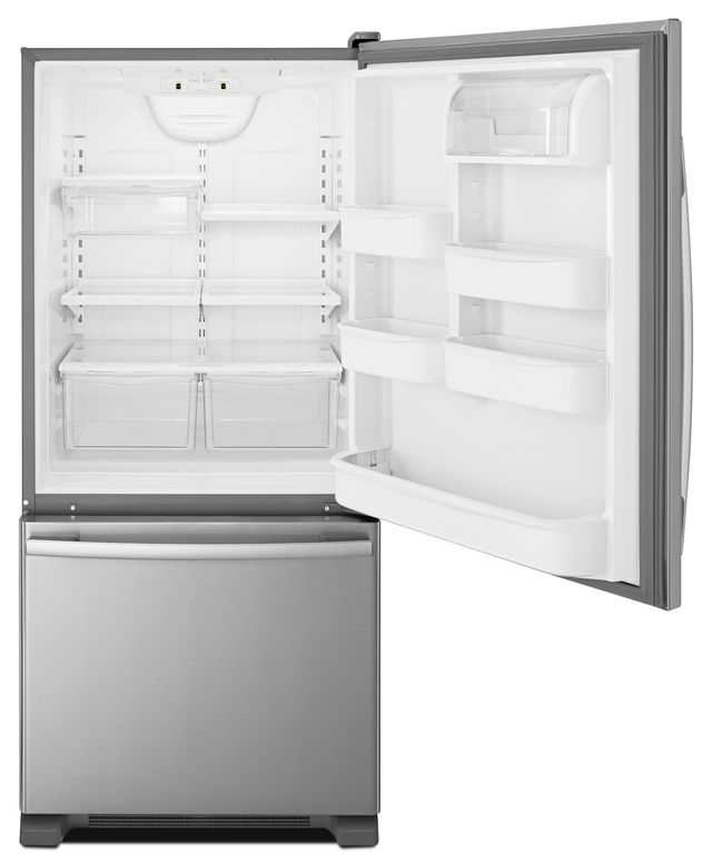 Amana® 30 in. 18.7 Cu. Ft. Stainless Steel Bottom Freezer Refrigerator-2