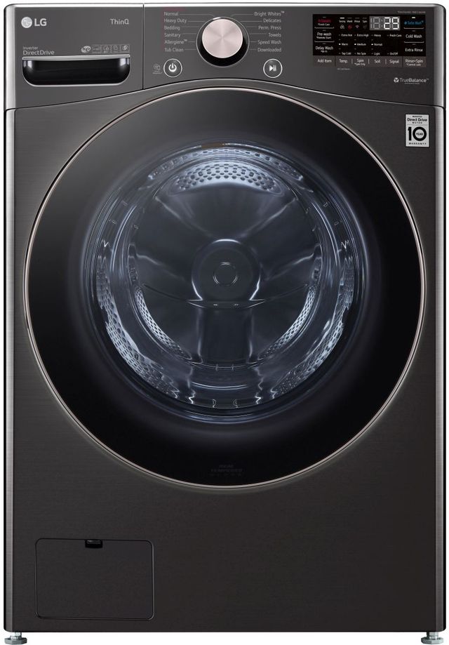 LG 4.5 Cu. Ft. Black Steel Front Load Washer-0