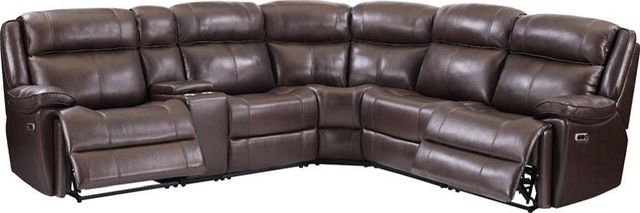 Parker House® Eclipse 6-Piece Florence Brown Power Reclining Sectional-1