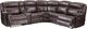 Parker House® Eclipse 6-Piece Florence Brown Power Reclining Sectional-1