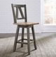 Liberty Furniture Lindsey Farm Gray/Sandstone Counter Height Swivel Stool-1