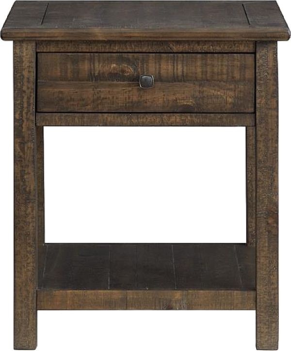 Magnussen Home® Smithton Homestead Brown Rectangular End Table-3