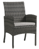 Ratana Portfino  Fossil Grey Resin Dining Arm Chair-0