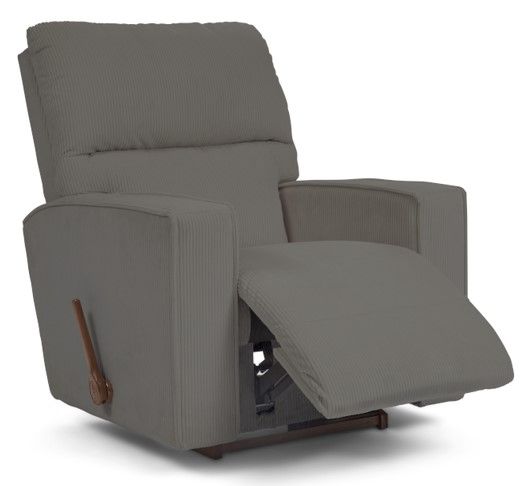 La-Z-Boy® Maddox Pebble Manual Rocking Recliner-4