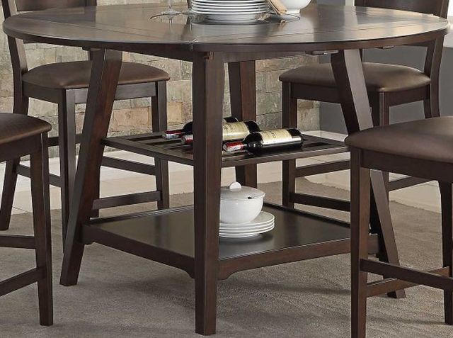 Winners Only® Parkside Espresso Round Dining Table-0