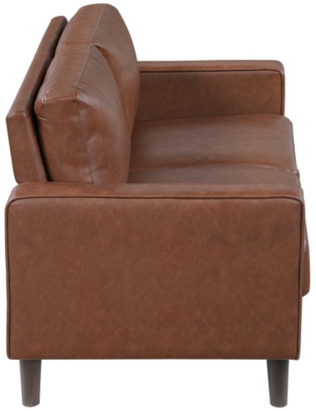 Homelegance® Malcolm Chocolate Loveseat-3
