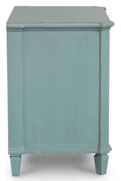 Bassett® Furniture Trafford Lagoon 3-Drawer Nightstand-2