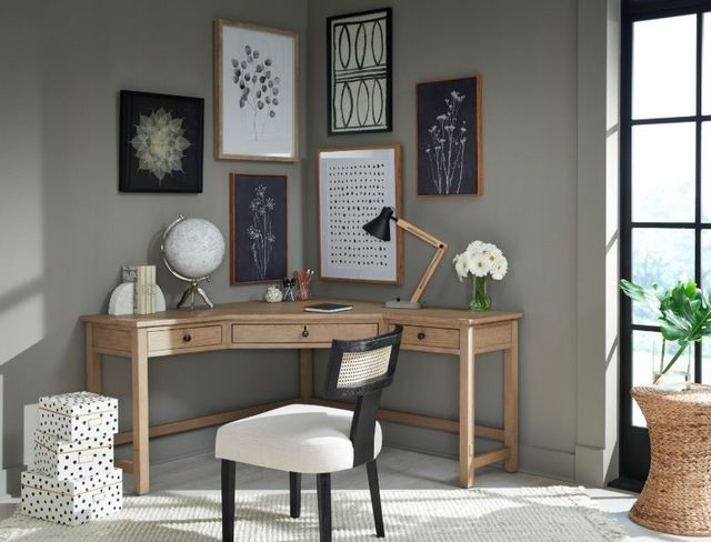 aspenhome® Emerson Light Elm Corner Desk-1