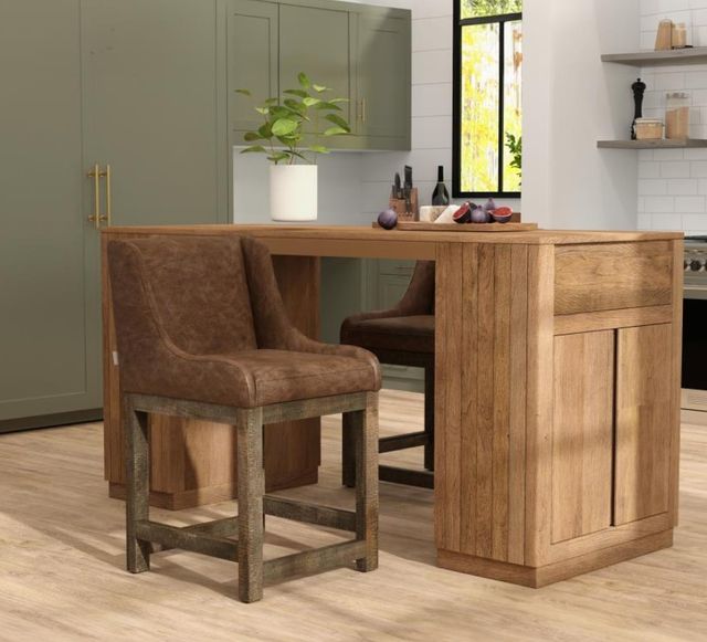 International Furniture Direct Seating Brown Bar Stool-1