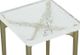 Fairfield® Libby Langdon Mangold White Drink Table with Champagne Base-2