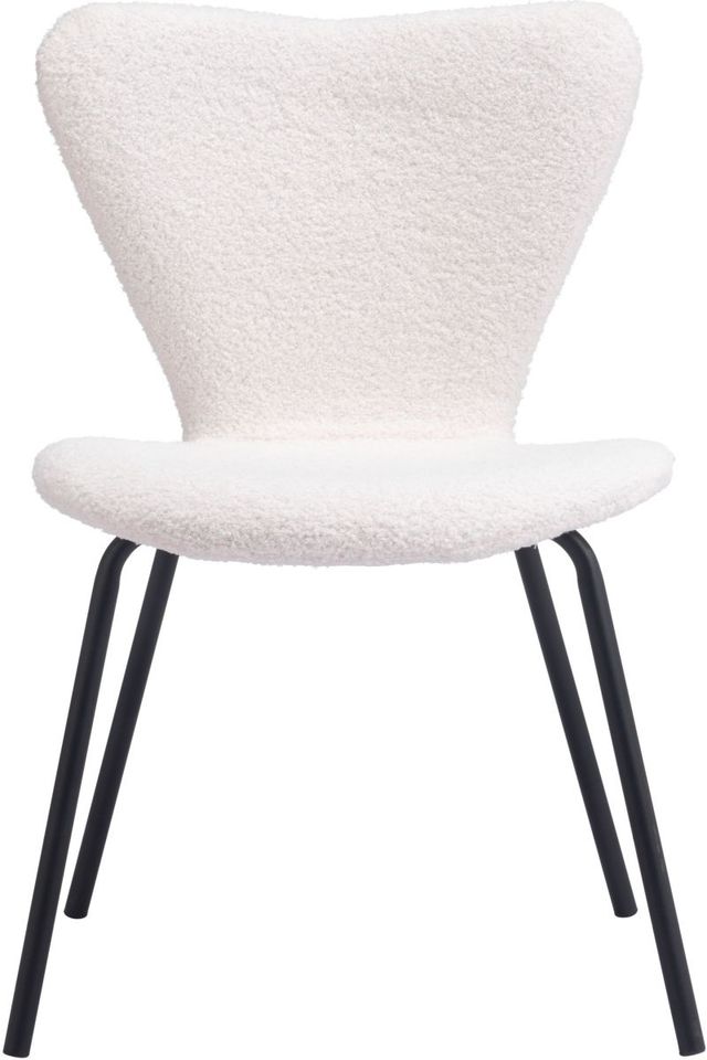 Zuo® Modern Thibideaux Ivory Dining Chair-2