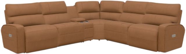 La-Z-Boy® Maddox 6-Piece Camel Power Reclining Sectional-0