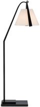 Currey & Company Frey Off-White/Satin Black Floor Lamp-3