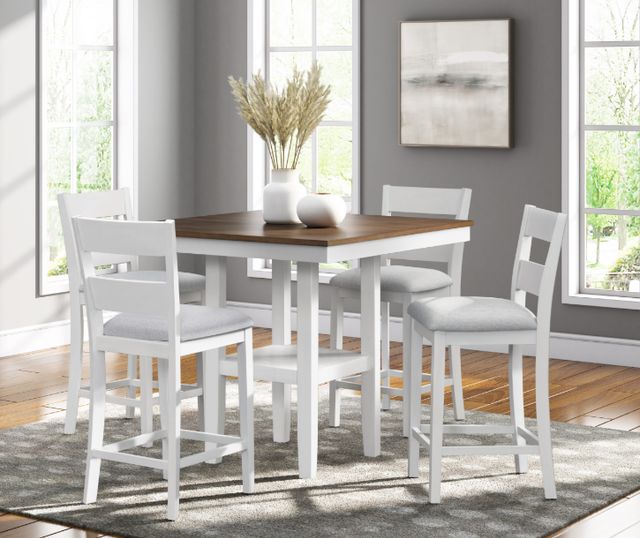 Inspired Home 110 Morrison White Counter Stool-2