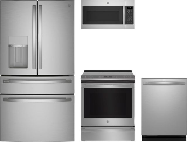 GE Profile™ 4 Piece Stainless Steel Kitchen Package