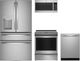 GE Profile™ 4 Piece Stainless Steel Induction Kitchen Package-0