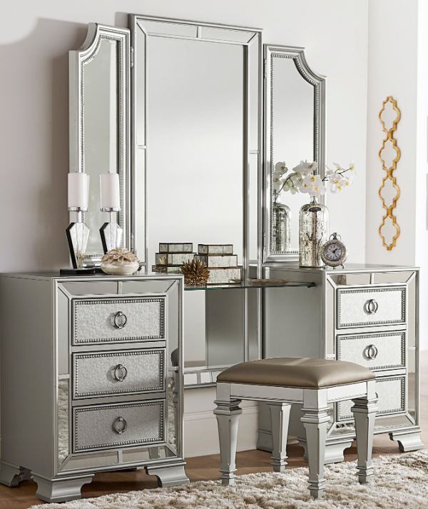 Mazin Furniture Avondale Vanity Stool-1