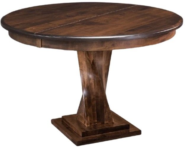 Archbold Furniture Customizable Amish Essentials Twist Pedestal Dining Table-0