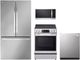 LG 4 Piece PrintProof™ Stainless Steel Electric Kitchen Package-0