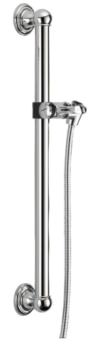 Delta Universal Showering Chrome Adjustable Slide Bar or Grab Bar Assembly-0
