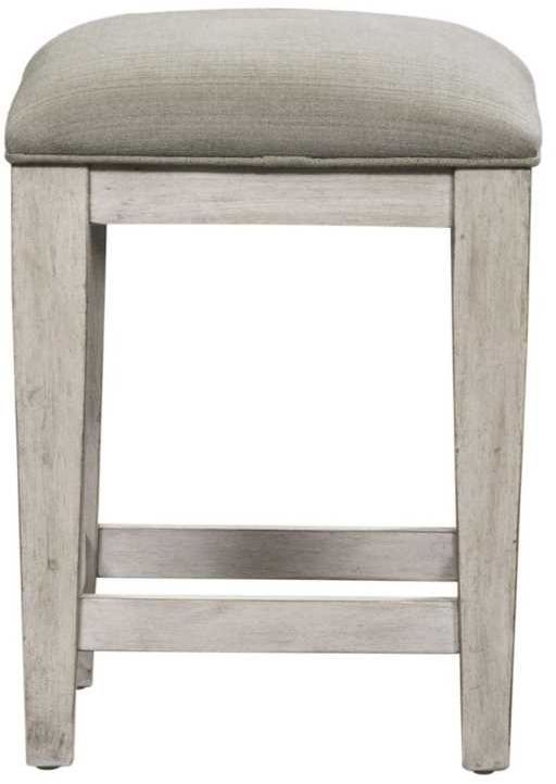 Liberty Furniture Heartland Antique White/Gray Taupe Upholstered Console Stool-3