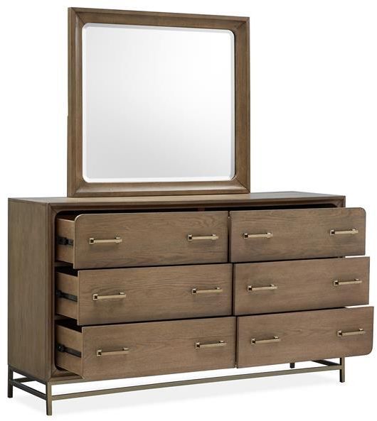 Magnussen Home® Lindon Belgian Wheat Double Drawer Dresser-2