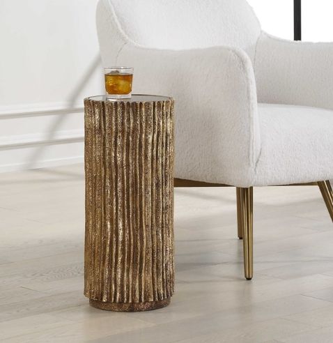 Uttermost® Echo Brass Drink Table-1