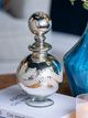 A & B Home Antique Silver 10" Glass Jar with Lid-3