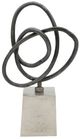 A & B Home Black Abstract Loop Decorative Statue-0