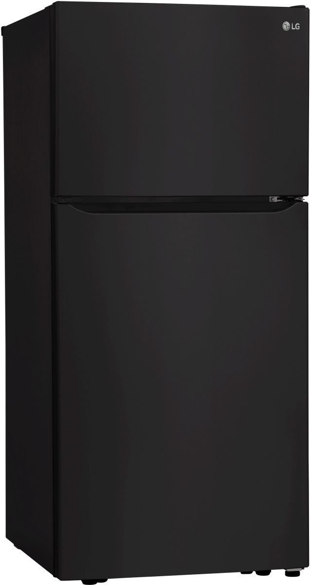 LG 30" 20.2 Cu. Ft. Smooth Black Top Freezer Refrigerator-2