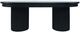 Jofran Inc. Auden Black 101" Double Pedestal Dining Table-1
