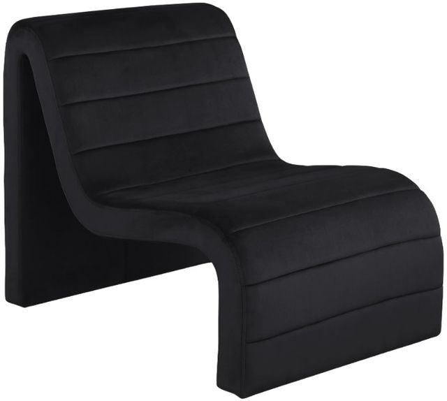 Meridian Furniture Ivy Black Velvet Accent Chair-0