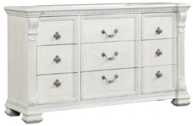 Furniture of America® Promenade Wire Brushed White Dresser-0