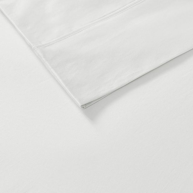 Olliix by Madison Park 600 Thread Count White Split King 100% Pima Cotton Sheet Set-3