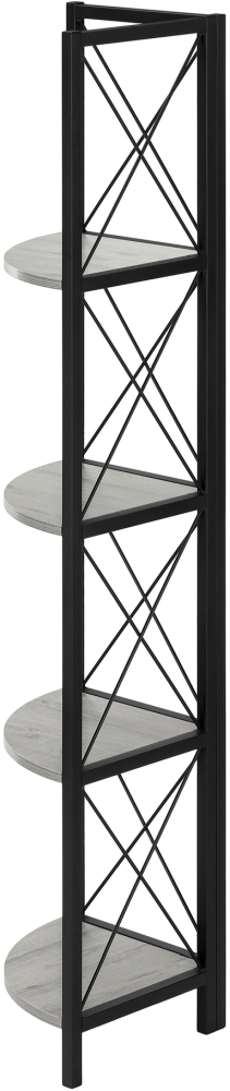 Monarch Specialties Inc. Black/Grey Bookcase-1