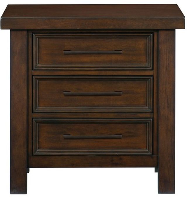 Homelegance® Logandale Brown Nightstand-2