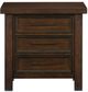 Homelegance® Logandale Brown Nightstand-2