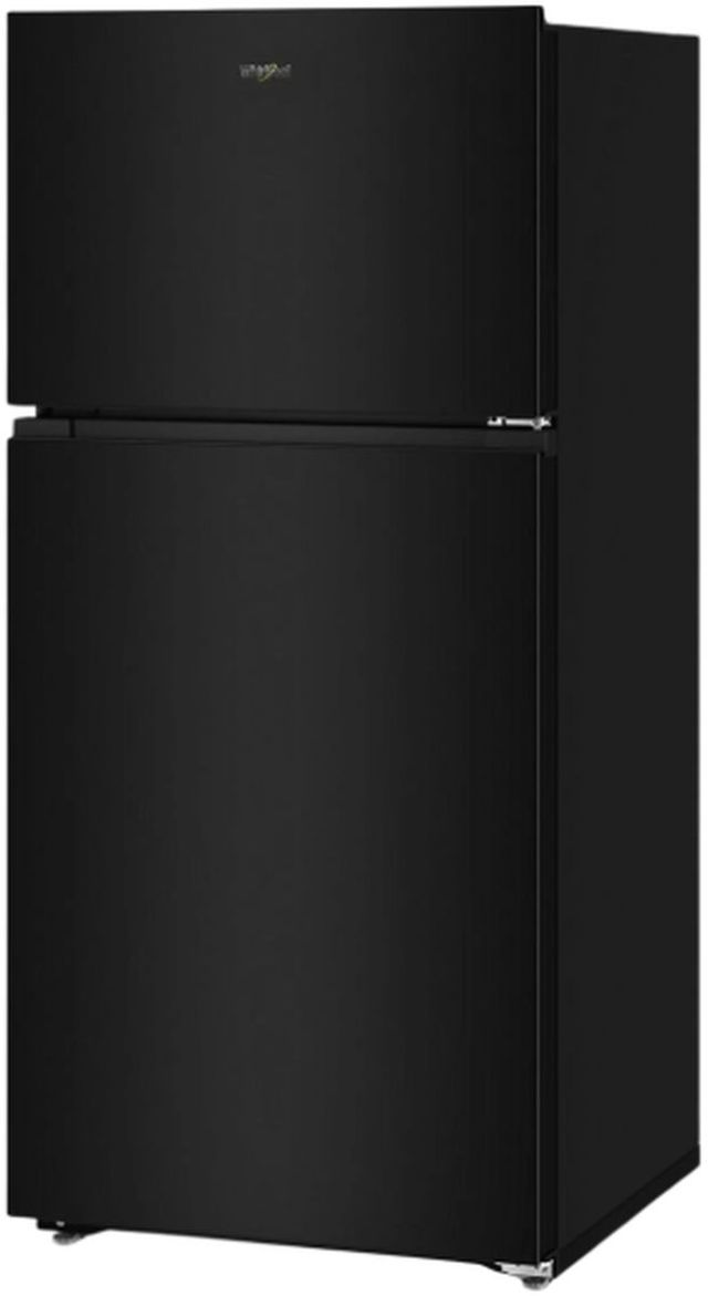 Whirlpool® 28" 14.3 Cu. Ft. Black Top Freezer Refrigerator with Total Coverage Cooling-3