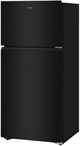 Whirlpool® 28" 14.3 Cu. Ft. Black Top Freezer Refrigerator with Total Coverage Cooling-3