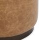 Classic Home Clair Brown Round Accent Stool-4