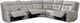 Parker House® Canterbury 6-Piece Pewter Modular Power Reclining Sectional-0