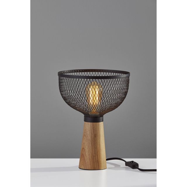 Adesso® Dale Matte Black Table Lamp-1