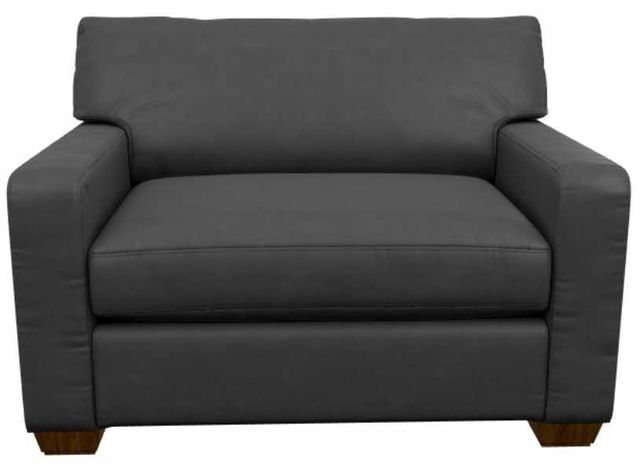 La-Z-Boy® Shiloh Navy Leather Twin Sleep Chair-1
