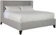 Century® Customizable Details Wing Upholstered Wing Low Headboard California King Panel Bed-0