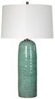Uttermost® Andale Crackled Teal Ceramic Table Lamp with Antique Brass Accents-0