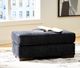 Benchcraft® Whitmore Manor Black Pearl Ottoman-2