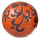 A & B Home 6-Piece Black/Orange Marbleized Ball Set-3