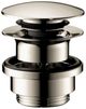Hansgrohe Polished Nickel Push-Open Drain for Sinks-0